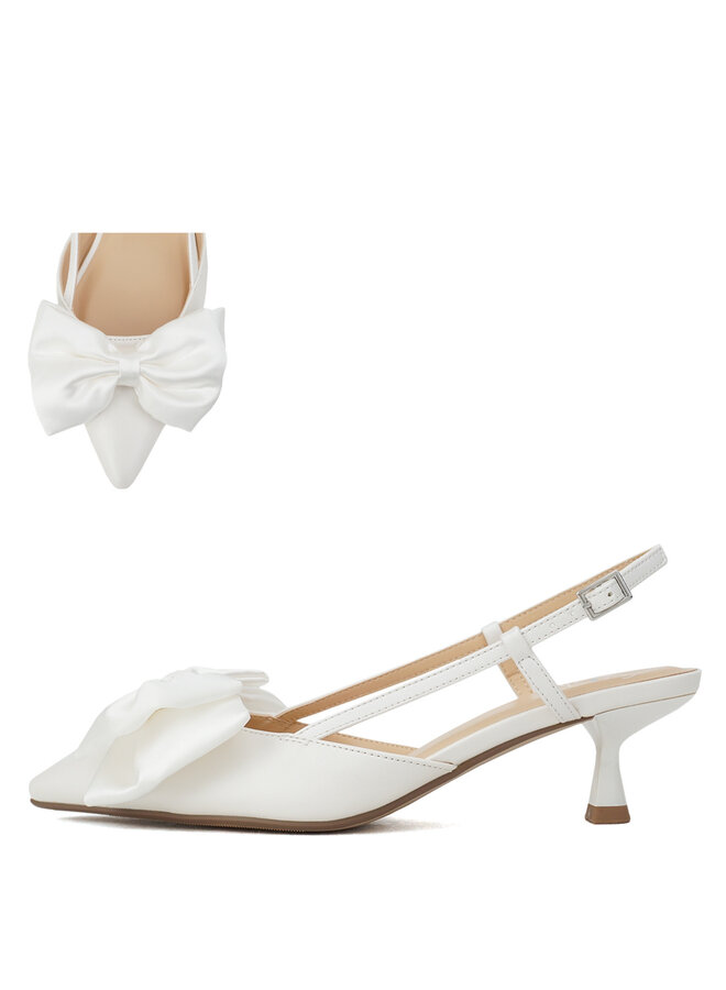 Lada Casual Heels - White Pu
