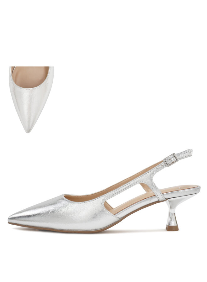 Bell Casual Heels - Silver