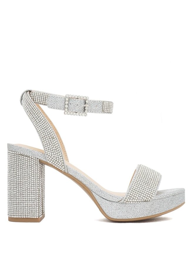 Brissie Casual Heels - Silver
