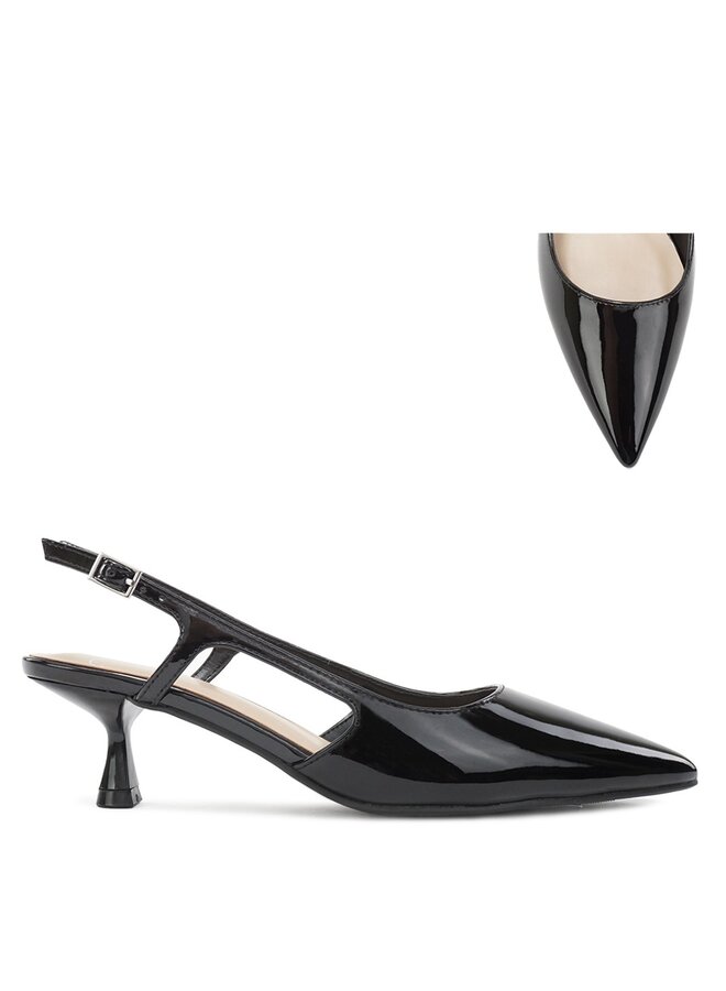 Bell Casual Heels - Black Patent