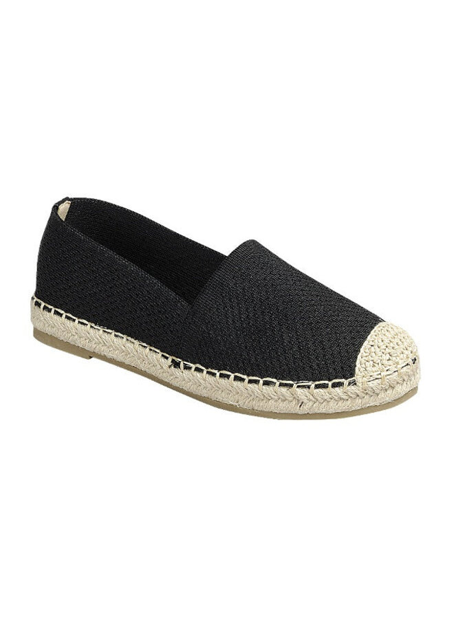 Expo-20 Espadrille Flats - Black