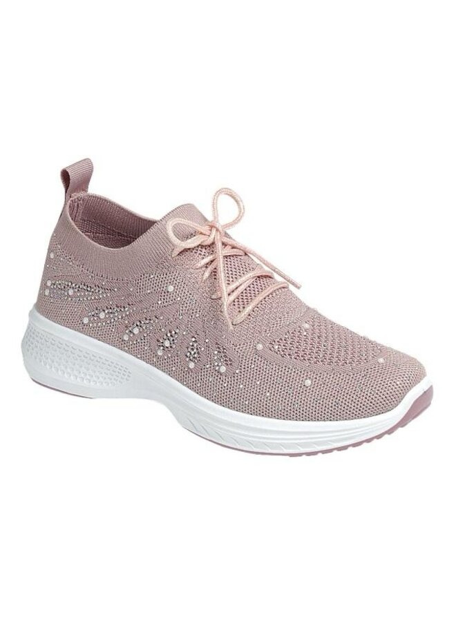Knitting-1 Casual Sneaker - Mauve