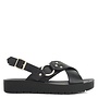 Kirsten Casual Sandals - Black Pu