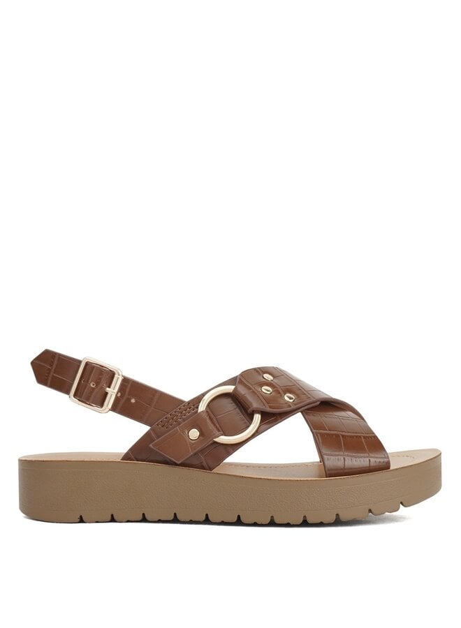 Kirsten Casual Sandals - Dk Tan