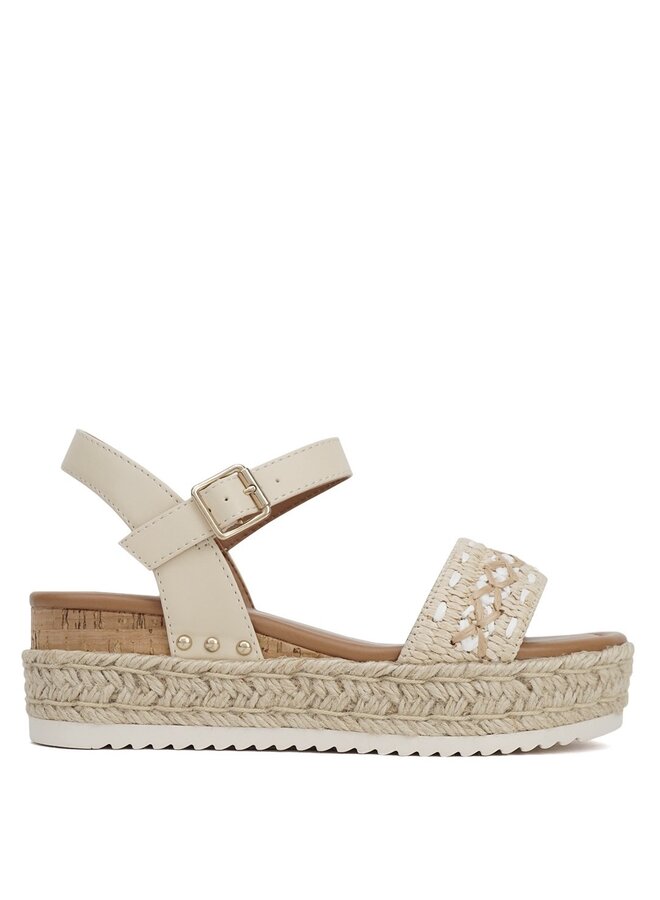 Seeds Platform Sandals - Beige Pu