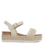 Seeds Platform Sandals - Beige Pu