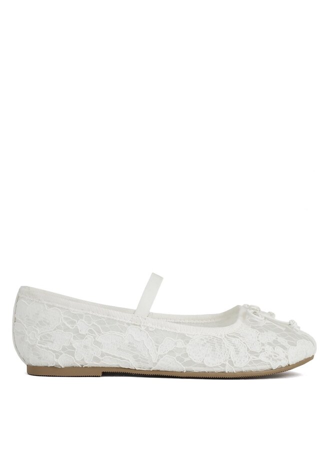 Enna-2 Kids Flats - White Lace