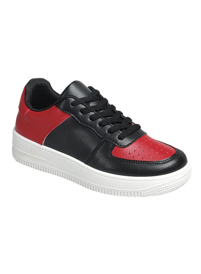 Raise-04 Casual Sneaker - Black/Red