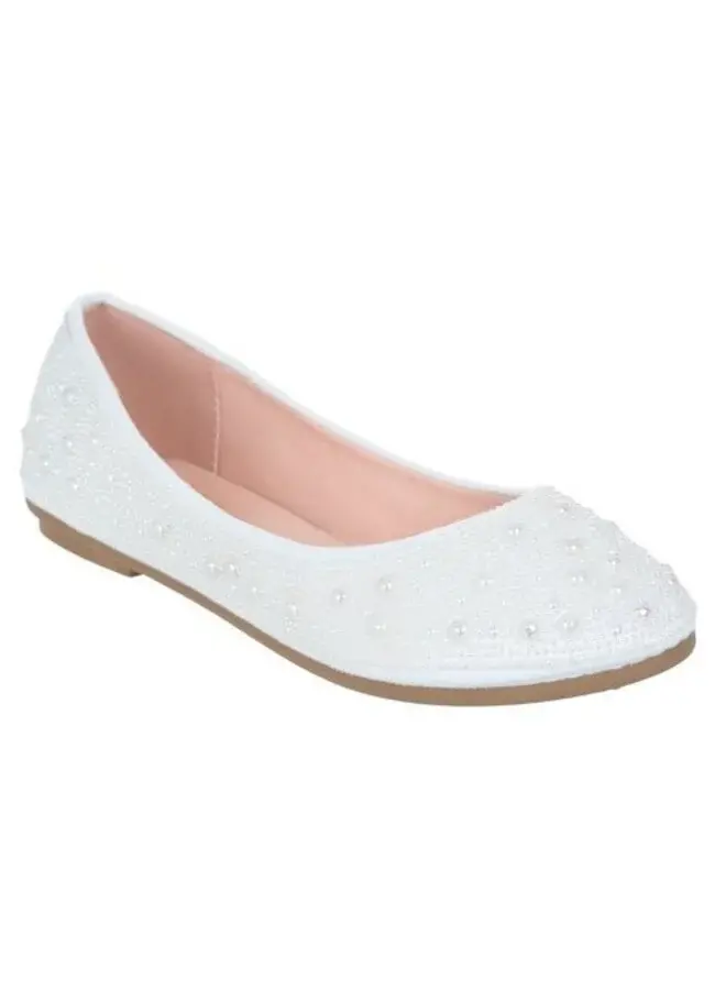 Mariana-25k Girls Flats - Ivory