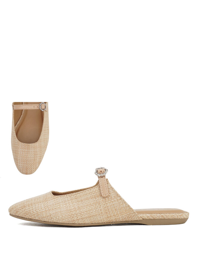 Romera Casual Flat - Natural Raffia
