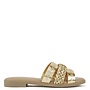 Seth Flat Sandals - Gold Pu