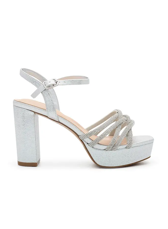 Sand-3 Dressy Heel - Silver Shimmer