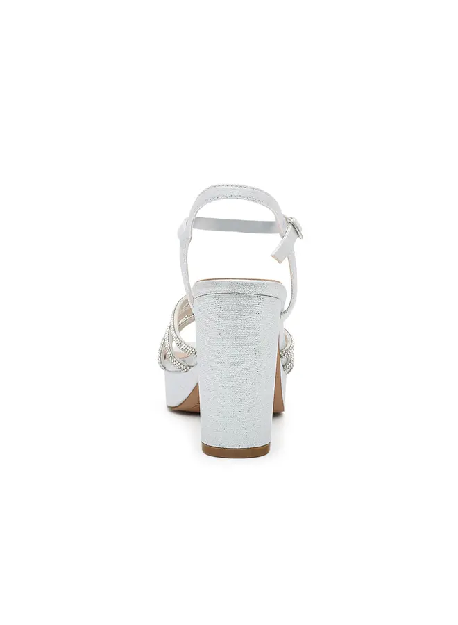 Sand-3 Dressy Heel - Silver Shimmer