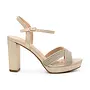Eva-2 Dressy Heels - Gold Shimmer
