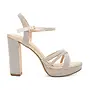 Jane-42 Dressy Heels - Nude Shimmer