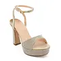 Regina-4 Dressy Heel - Nude Shimmer