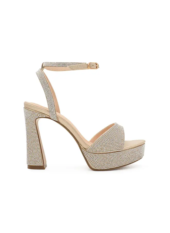Regina-4 Dressy Heel - Nude Shimmer