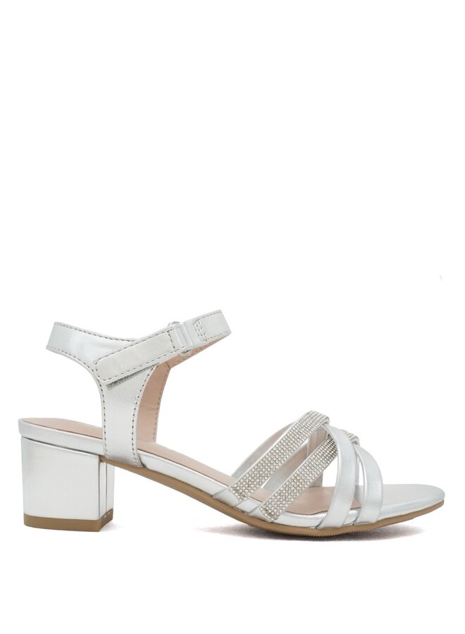 Hall-2 Kids Heels - Silver
