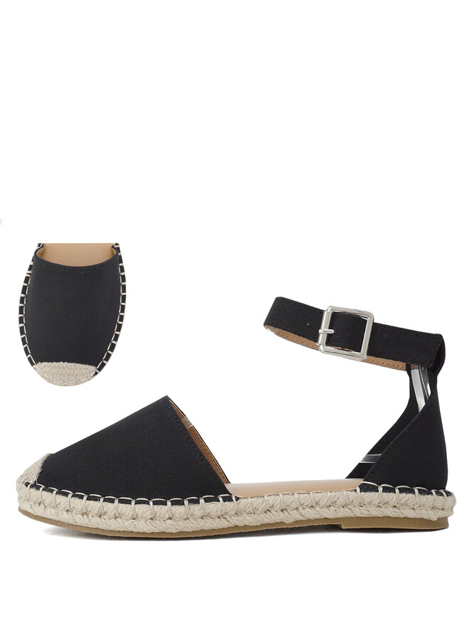 Keiza Casual Espadrille - Black