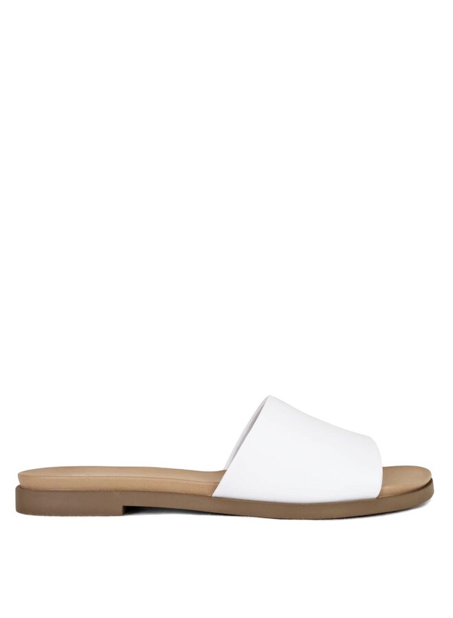 Board Flat Sandal - White Pu