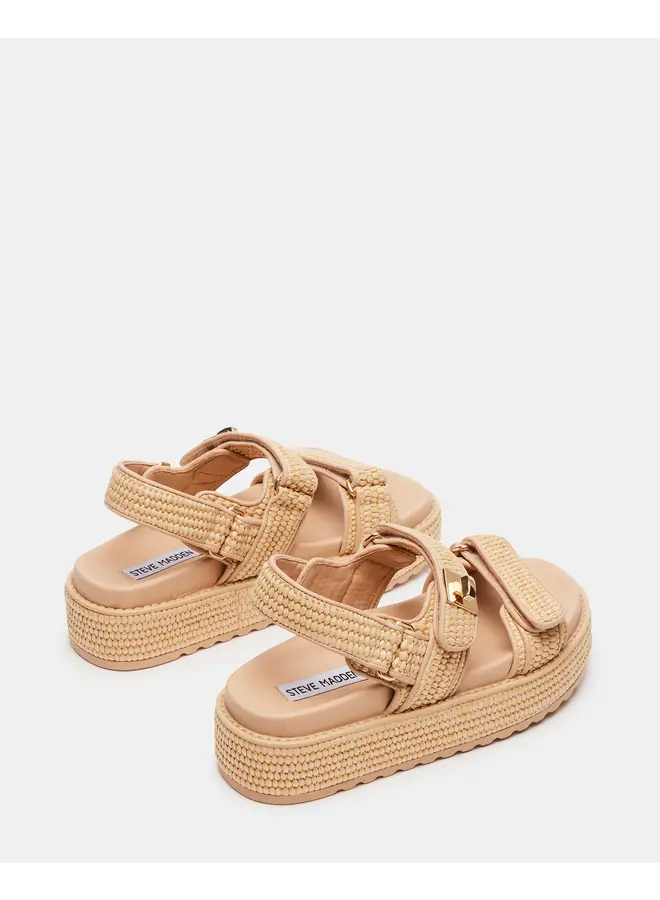 Bigmona Casual Sandals - Natural Raffia