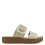 Cactus Casual Sandals - Gold Raffia