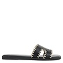 Finity Flat Sandal - Black Pu