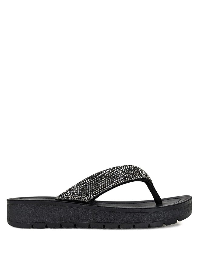 Auroy Flat Sandals - Black Nb