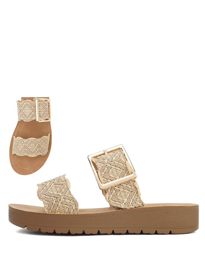 Trail Casual Sandals - Natural Raffia