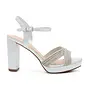 Eva-2 Dressy Heels - Silver Shimmer