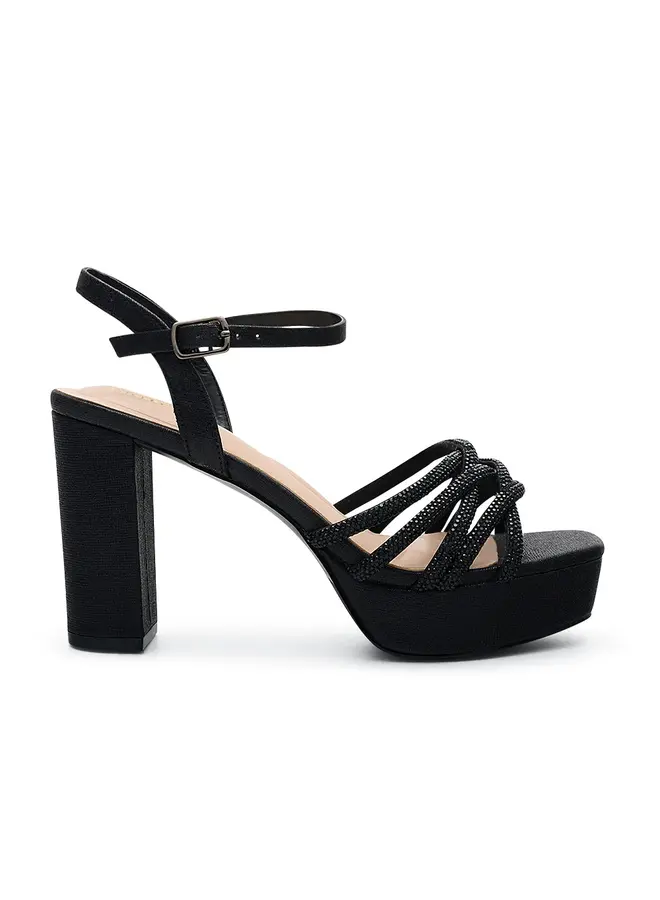 Sand-3 Dressy Heel - Black Shimmer