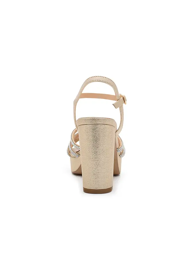 Sand-3 Dressy Heel - Nude Shimmer