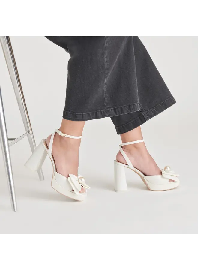 Patton Dressy Heel - Ivory Satin