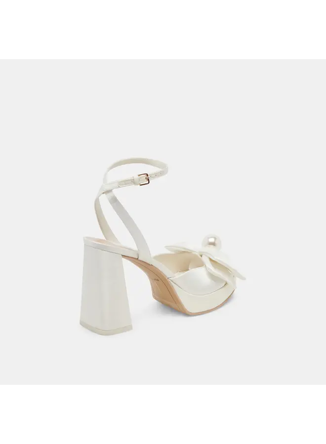 Patton Dressy Heel - Ivory Satin