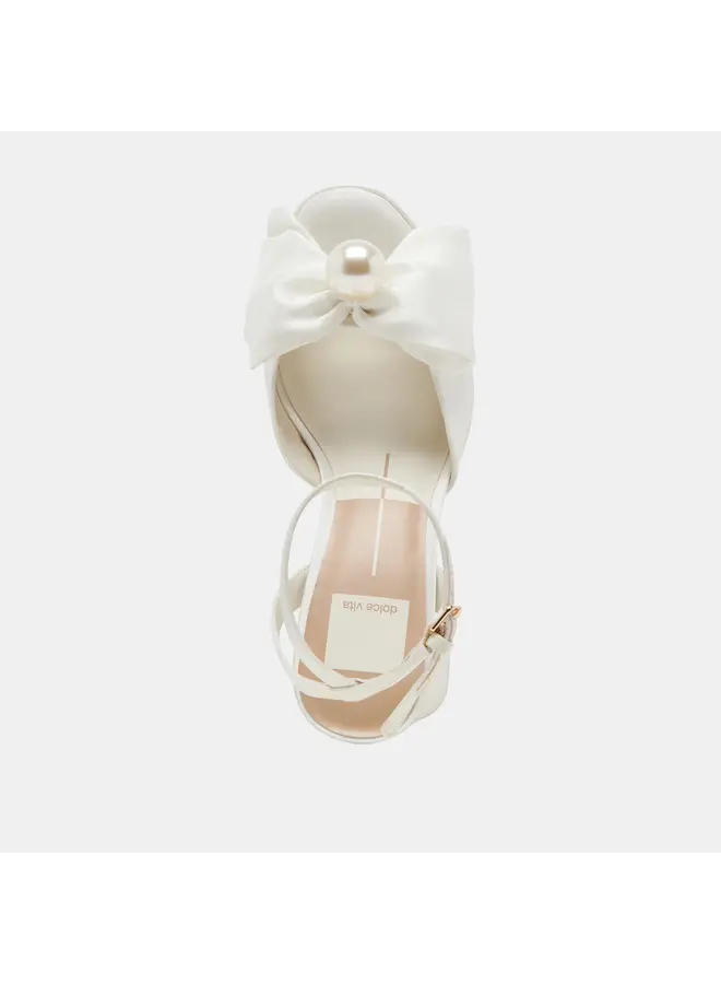 Patton Dressy Heel - Ivory Satin