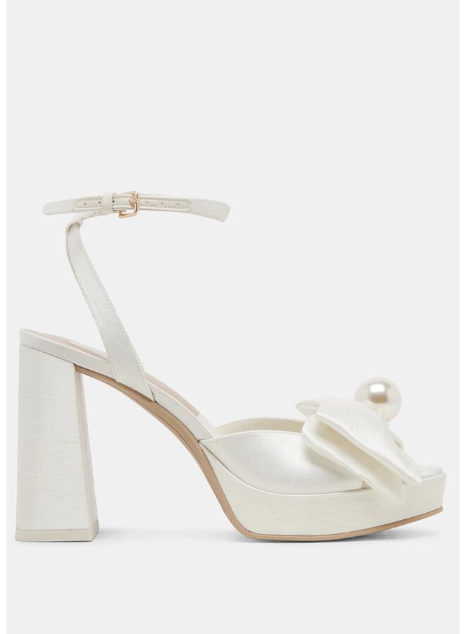 Patton Dressy Heel - Ivory Satin