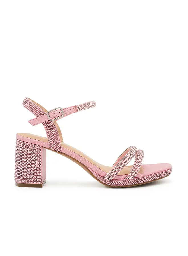 Nelly-10 Dressy Heels - Pink Shimmer