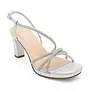 Dallas-1 Dressy Heels - Silver Shimmer