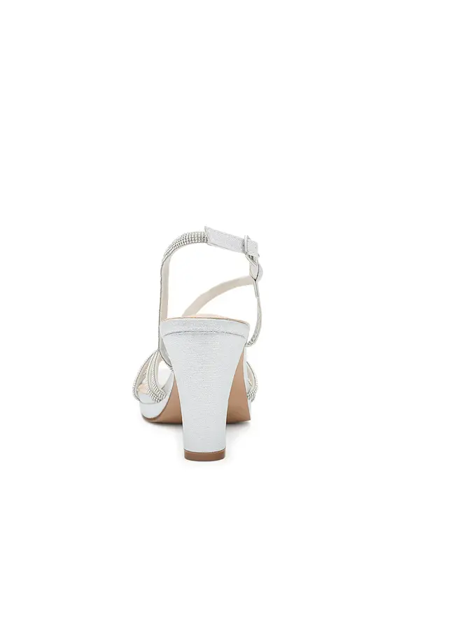 Dallas-1 Dressy Heels - Silver Shimmer