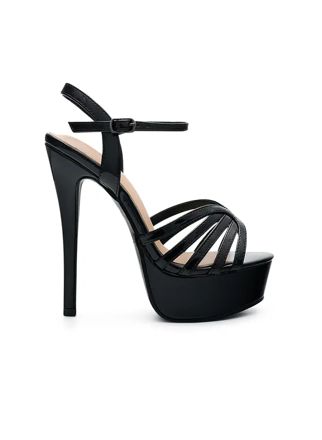 Flora-68 Dressy Heel - Black Patent