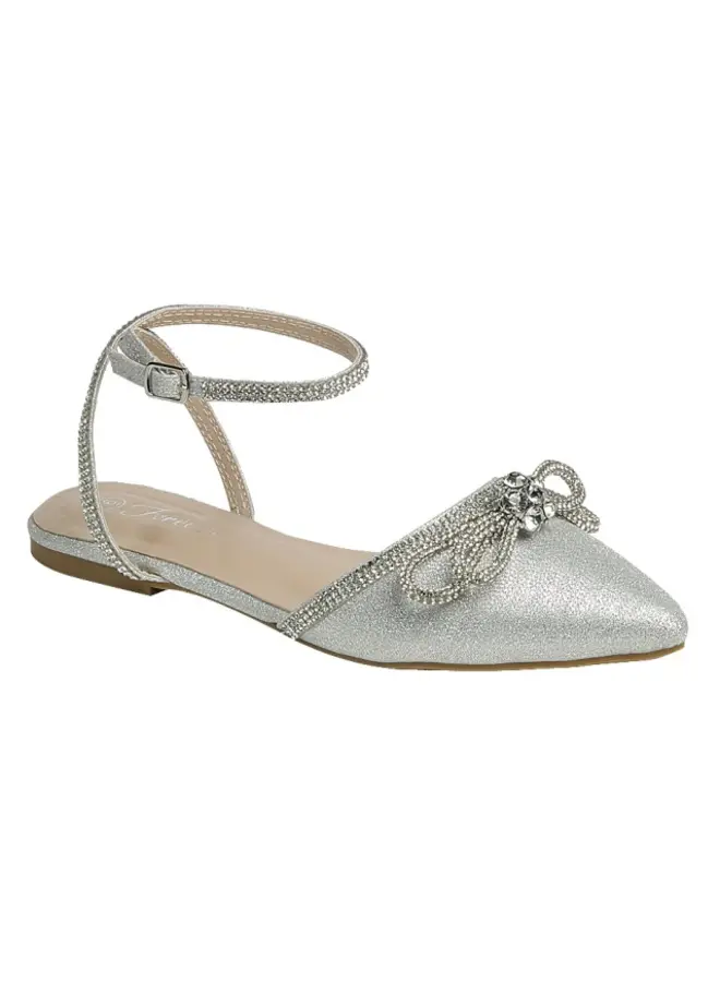 Point-67 Dressy Flat - Silver