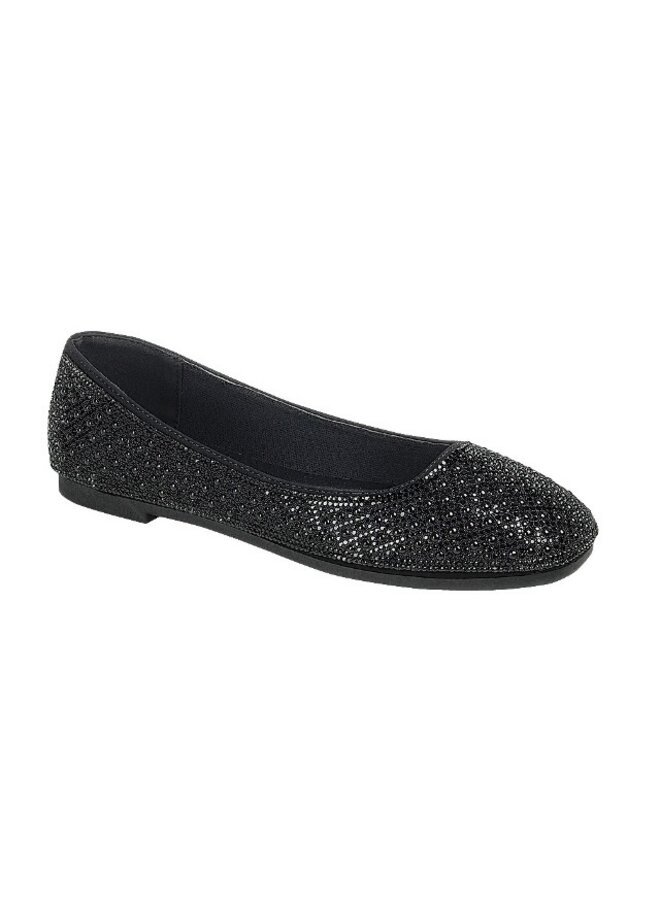 Helena-33 Dressy Flat - Black