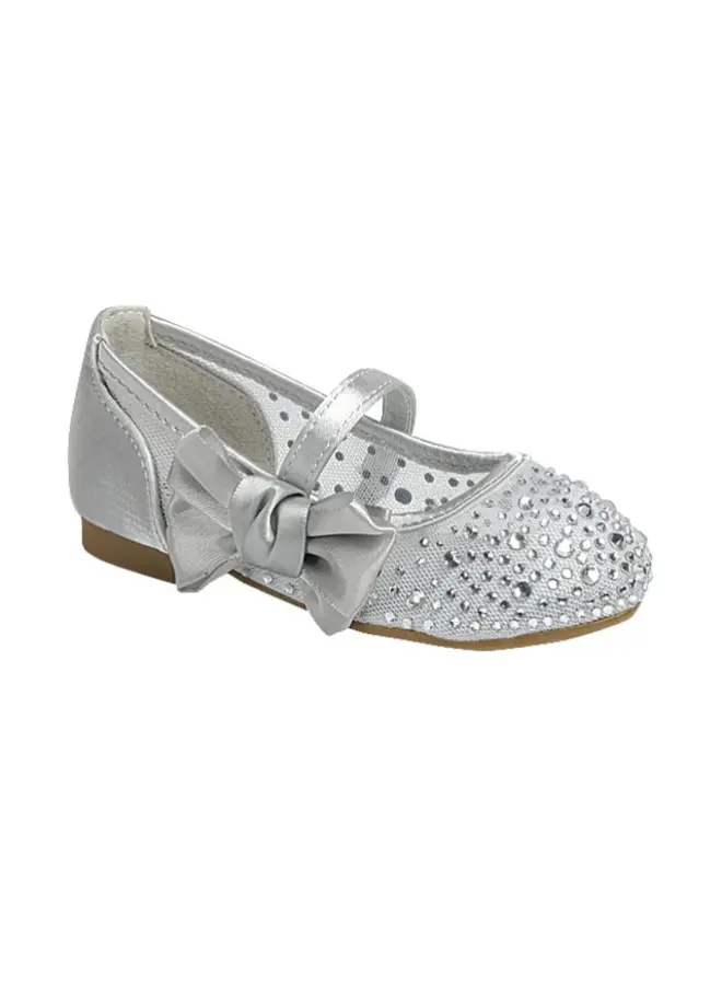 Gloria-10ka Baby Flats - Silver
