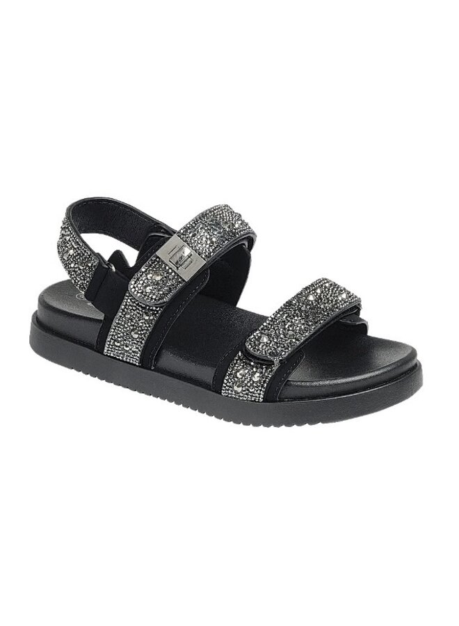 Gigi-53 Flat Sandal - Black