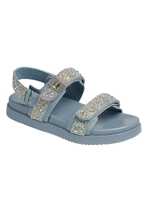 Gigi-53 Flat Sandal - Blue Denim