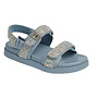 Gigi-53 Flat Sandal - Blue Denim