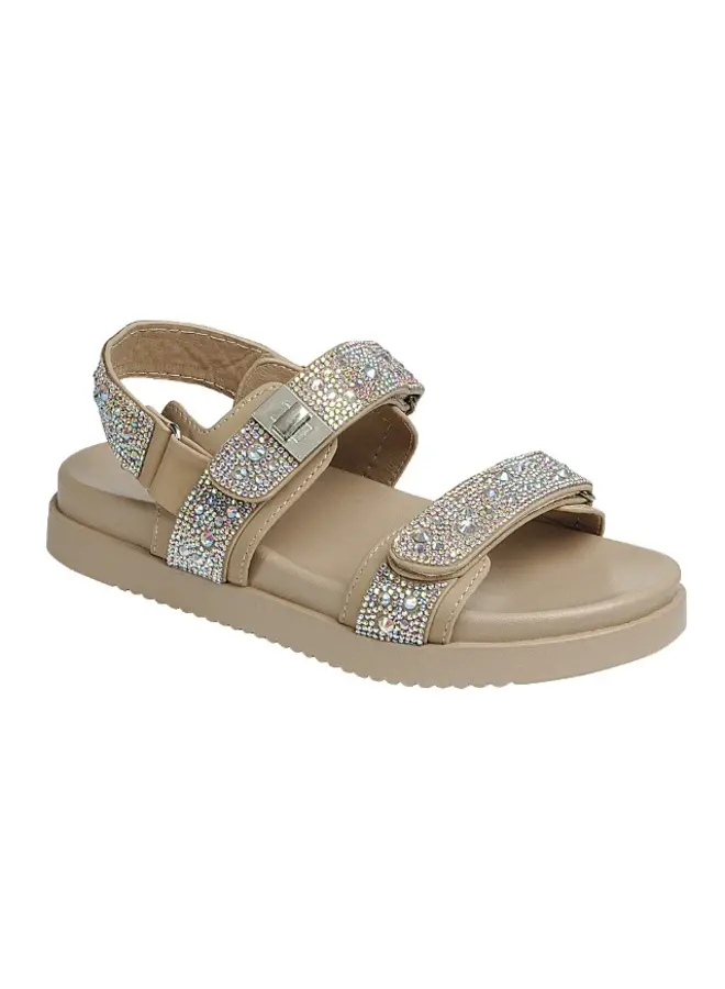 Gigi-53 Flat Sandal - Taupe