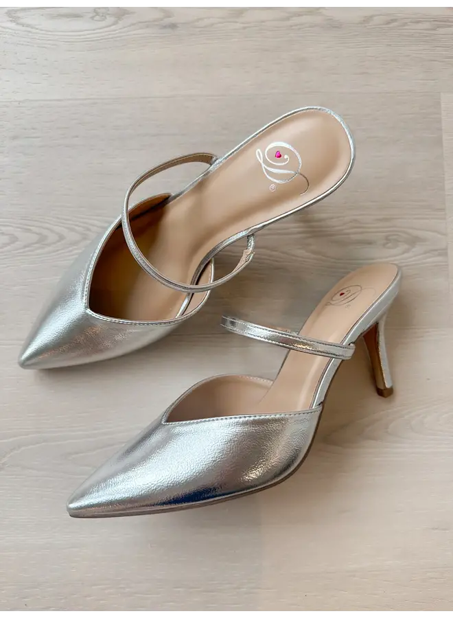 Kingdom Dressy Heels - Silver Metallic