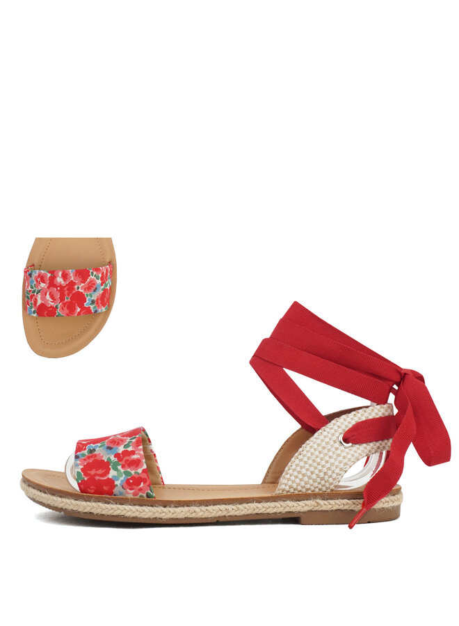 Orrin Flat Sandals - Red