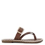 Adele Flat Sandals - Dk Tan